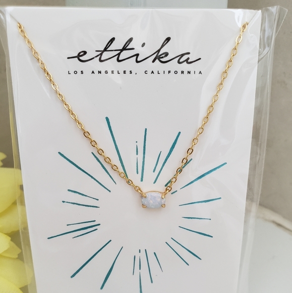 ettika Jewelry - NWT Ettika 18k gold plated kyocera opal necklace ettika Jewelry - NWT Ettika 18k gold plated kyocera opal necklace